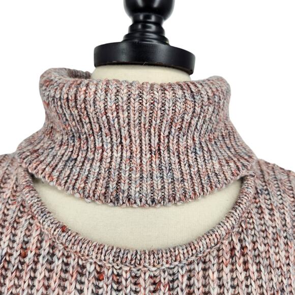 Vintage Guess Cowl Neck Wool Linen Blend Sweater With Cut Out Size Small - Picture 6 of 6